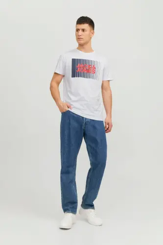 Male T-shirt-White - 2
