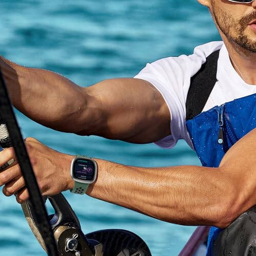 Maledan 4 taqsimli Sport Band, Fitbit Versa 3/Versa 4/ Fitbit Sense/Sense 2 bilan mos keladigan, ayollar erkaklar uchun yumshoq bilaguzuk almashtirish aksessuarlari Fitbit Versa 3/4 va Sense/Sense 2 aqlli soat lentalari - 5