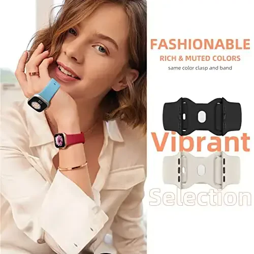 Maledan 6 Pack Bands Apple Watch Band 38mm 40mm 41mm 42mm 44mm 45mm 46mm 49mm ayollar erkaklar uchun mos, iWatch Apple Watch Series 11 10 9 8 7 6 5 4 3 2 1 SE Ultra uchun yumshoq silikon sport bilaguzuk tasmasi - 3