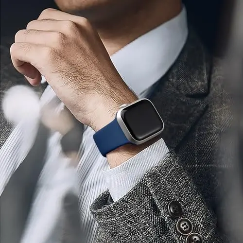 Maledan 6 Pack Bands Apple Watch Band 38mm 40mm 41mm 42mm 44mm 45mm 46mm 49mm ayollar erkaklar uchun mos, iWatch Apple Watch Series 11 10 9 8 7 6 5 4 3 2 1 SE Ultra uchun yumshoq silikon sport bilaguzuk tasmasi - 6