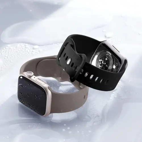 Maledan 6 Pack Bands Apple Watch Band 38mm 40mm 41mm 42mm 44mm 45mm 46mm 49mm Women Men uchun mos, iWatch Apple Watch Series 11 10 9 8 7 6 5 4 3 2 1 SE Ultra uchun yumshoq silikon sport bilaguzuk - 5