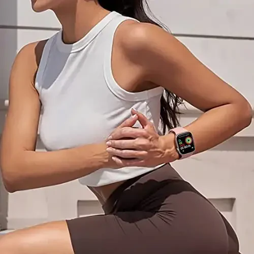 Maledan 6 Pack Bands Apple Watch Band 38mm 40mm 41mm 42mm 44mm 45mm 46mm 49mm Women Men uchun mos, iWatch Apple Watch Series 11 10 9 8 7 6 5 4 3 2 1 SE Ultra uchun yumshoq silikon sport bilaguzuk - 5