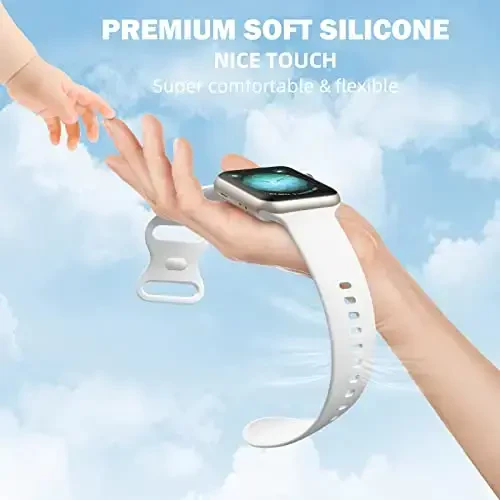 Maledan 6 Pack Bands Compatible for Apple Watch Band 38mm 40mm 41mm 42mm 44mm 45mm 46mm 49mm Women Men, Soft Silicone Sport Band Strap for iWatch Apple Watch Series 11 10 9 8 7 6 5 4 3 2 1 SE Ultra - 2