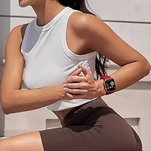 Maledan 6 Pack Bands Compatible for Apple Watch Band 38mm 40mm 41mm 42mm 44mm 45mm 46mm 49mm Women Men, Soft Silicone Sport Band Strap for iWatch Apple Watch Series 11 10 9 8 7 6 5 4 3 2 1 SE Ultra - 4