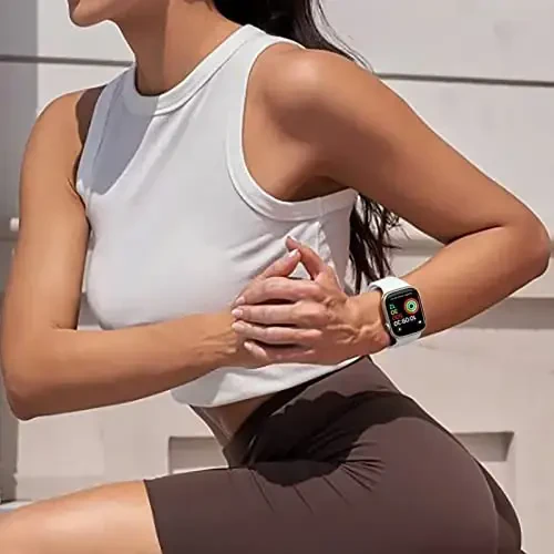 Maledan 6 Pack Bands Compatible for Apple Watch Band 38mm 40mm 41mm 42mm 44mm 45mm 46mm 49mm Women Men, Soft Silicone Sport Band Strap for iWatch Apple Watch Series 11 10 9 8 7 6 5 4 3 2 1 SE Ultra - 5