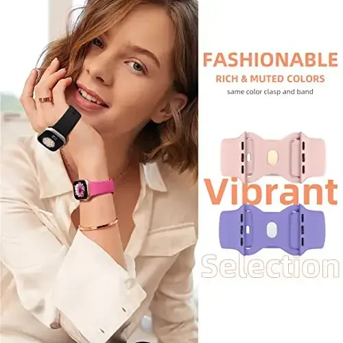 Maledan 6 Pack Bands Compatible for Apple Watch Band 38mm 40mm 41mm 42mm 44mm 45mm 46mm 49mm Women Men, Soft Silicone Sport Band Strap for iWatch Apple Watch Series 11 10 9 8 7 6 5 4 3 2 1 SE Ultra - 4