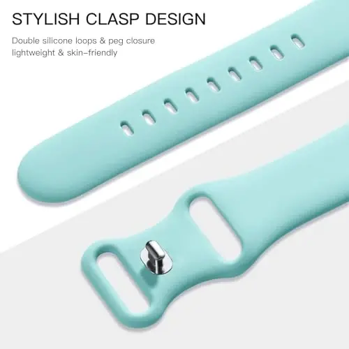 Maledan 6 Pack Bands Compatible with Apple Watch Band 44mm 45mm 46mm 49mm 42mm 38mm 40mm 41mm Women Men, Soft Sport Strap Replacement for Apple Watch iWatch Series 11 10 9 8 7 6 5 4 3 2 1 SE Ultra 3 - 3