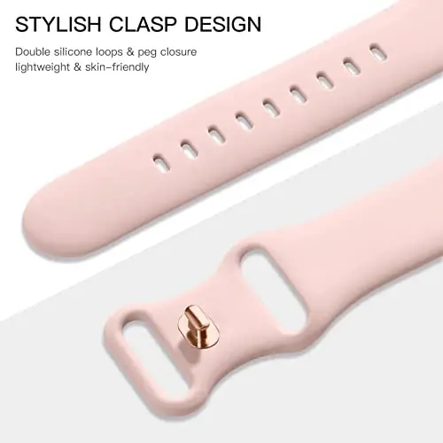 Maledan 6 Pack Bands Compatible for Apple Watch Band 38mm 40mm 41mm 42mm 44mm 45mm 46mm 49mm Women Men, Soft Silicone Sport Band Strap for iWatch Apple Watch Series 11 10 9 8 7 6 5 4 3 2 1 SE Ultra - MALEDAN (1)