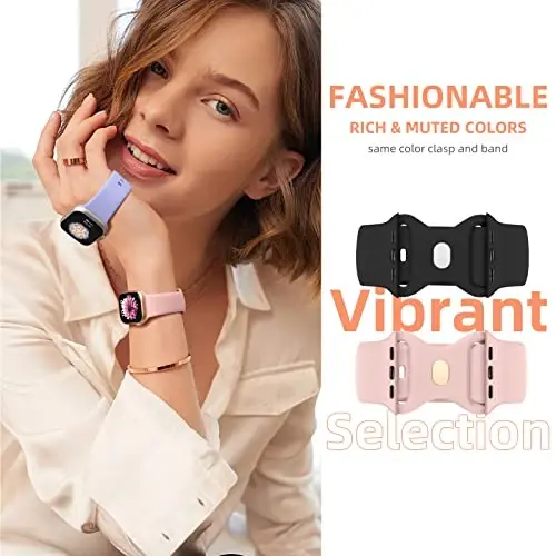 Maledan Compatible with Apple Watch Band 40mm 38mm 41mm 42mm 44mm 45mm 49mm 46mm Women Men, 6 Pack Silicone Sport Band Replacement for iWatch Apple Watch Bands Series 11 10 9 8 7 6 5 4 3 2 1 SE Ultra - 4