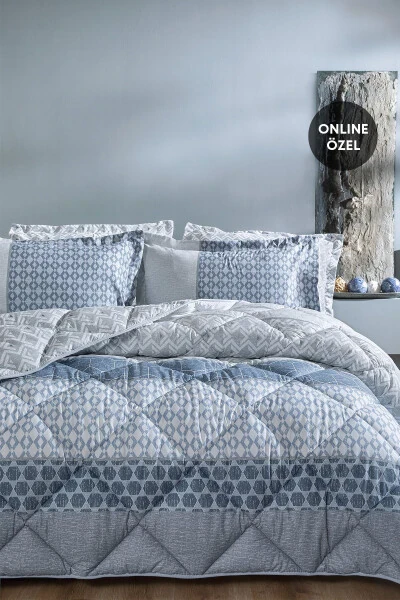 Malin Single Bed Sleeping Set - Blue - YATAŞ