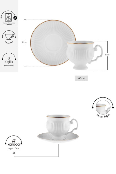 Malta 6-Piece Coffee Cup Set 100 ml - 9