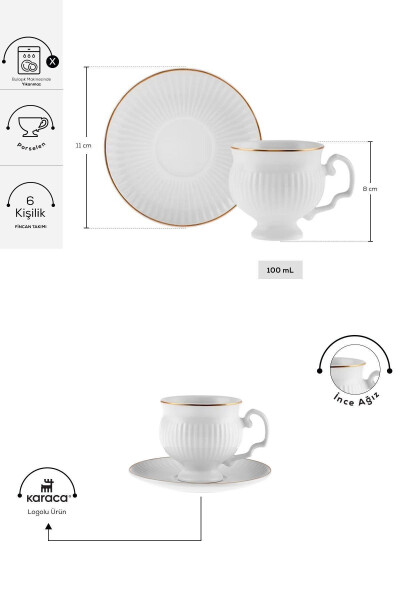 Malta 6-Piece Coffee Cup Set 100 ml - 2