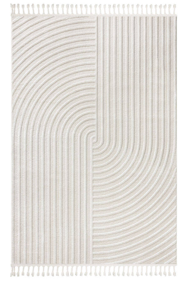 Malta Scandinavian Cream Carpet Living Room Bedroom Hallway Kitchen Machine Rug 33410a - 8