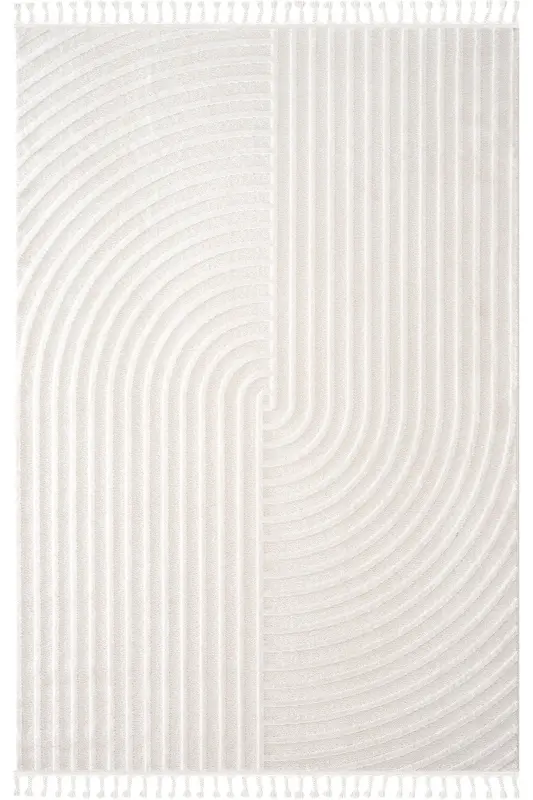 Malta Scandinavian Cream Carpet Living Room Bedroom Hallway Kitchen Machine Rug 33410a - 3