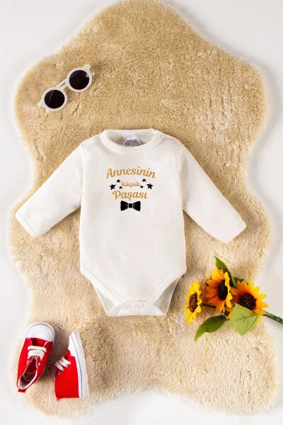 Малыш мальчик 100% органический хлопок с принтом 0-12 месяцев 2 шт. боди с длинным рукавом ползунки - 3