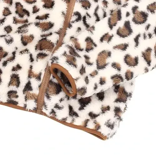 Малыши девочки мальчики флисовая куртка с капюшоном на молнии плюшевое пальто теплая зимняя верхняя одежда - 5