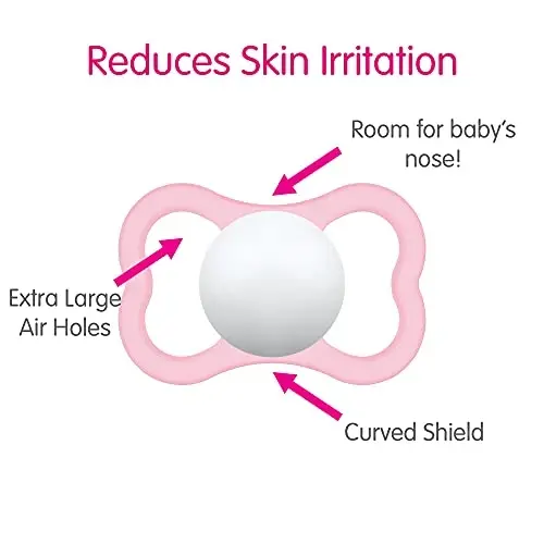 MAM Air Day & Night Baby Pacifier, for Sensitive Skin, Glows in The Dark, 3 Pack, 16+ Months, Unisex - 4
