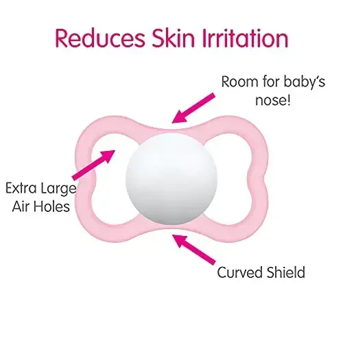 MAM Air Day & Night Baby Pacifier, for Sensitive Skin, Glows in The Dark, 3 Pack, 16+ Months, Unisex - 4