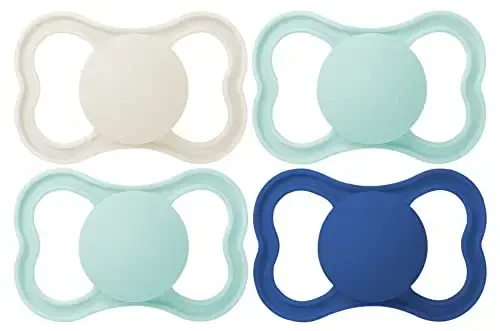 MAM Air Matte Pacifiers, Binky for 16+ Months, BPA-Free Silicone Nipple, Ideal for Sensitive Skin & Breastfed Newborns, Easy to Clean, Developed with Medical Experts, 2 Count Binkies - 1