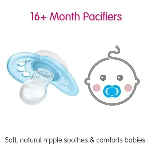 MAM Original Baby Pacifier, Nipple Shape Helps Promote Healthy Oral Development, Sterilizer Case, 2 Pack, 16+ Months, Animal/Boy - 4