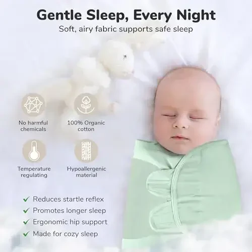 Mama Cheetah Baby Swaddle Blanket with Zipper, Newborn Swaddle Sack, Baby Swaddles Sleep Sack 0-3 Months, Baby Swaddle Wrap for Baby Boy & Girl, 3-Pack - 7