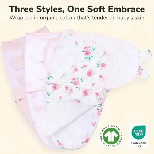 Mama Cheetah Baby Swaddle Blanket with Zipper, Newborn Swaddle Sack, Baby Swaddles Sleep Sack 0-3 Months, Baby Swaddle Wrap for Baby Boy & Girl, 3-Pack - 2