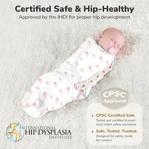 Mama Cheetah Baby Swaddle Blanket with Zipper, Newborn Swaddle Sack, Baby Swaddles Sleep Sack 0-3 Months, Baby Swaddle Wrap for Baby Boy & Girl, 3-Pack - 7