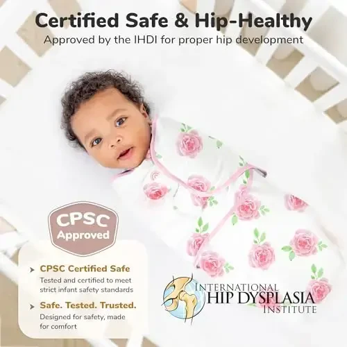 Mama Cheetah Baby Swaddle Blanket with Zipper, Newborn Swaddle Sack, Baby Swaddles Sleep Sack 0-3 Months, Baby Swaddle Wrap for Baby Boy & Girl, 4-Pack - 7