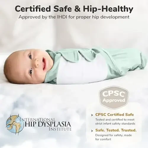 Mama Cheetah Baby Swaddle Sack, Organic Cotton Swaddle Blanket, Adjustable Swaddle Sleep Sacks, Easy Swaddles for Boy Girl 0-3 Month, Baby Essentials, 4-Pack - 5