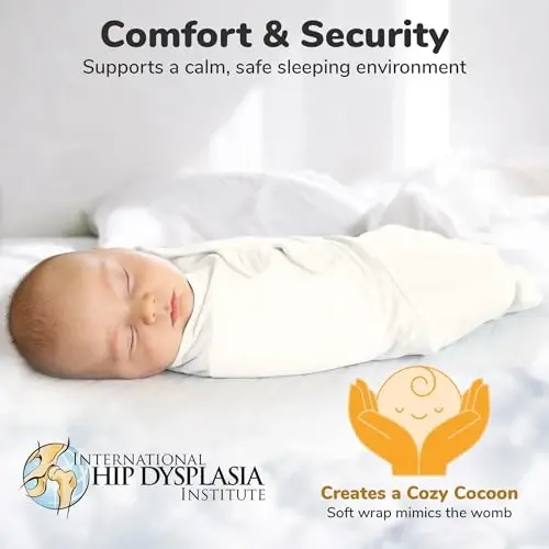 Mama Cheetah Baby Swaddle Sack, Organic Cotton Swaddle Blanket, Adjustable Swaddling Sleep Sacks, Easy Swaddles for Boy Girl 3-6 Months, Baby Essentials, 4-Pack - ORGANIC (1)