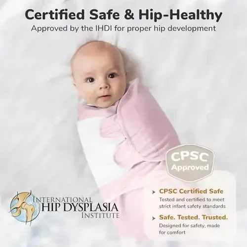 Mama Cheetah Baby Swaddle Bag, Organic Swaddle Blanket, Newborn Swaddle Bags, Adjustable Baby Sleep Sling, Easy Swaddle for Boy Girl 0-3 Months - 4