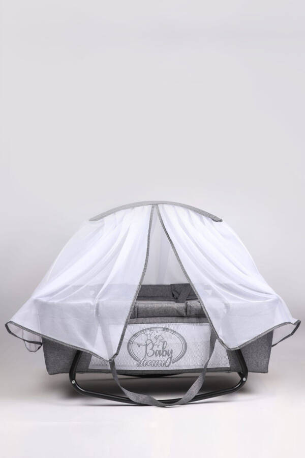 Мама Рядом Люкс Колыбель Лен Ткань Тюль Портативный 3 P - 2