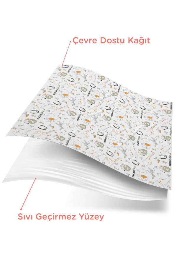 Mama Sandalyesi Altı Ve Aktivite Örtüsü - Kullan At- 1 Rulo 10 Adet-Turuncu - 5