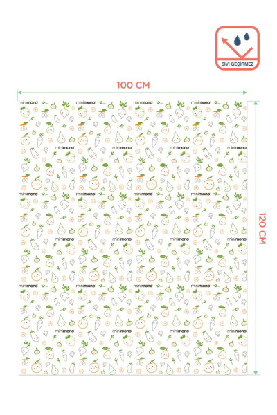 Mama Sandalyesi Altı Ve Aktivite Örtüsü - Kullan At- 1 Rulo 10 Adet-Yeşil - 5