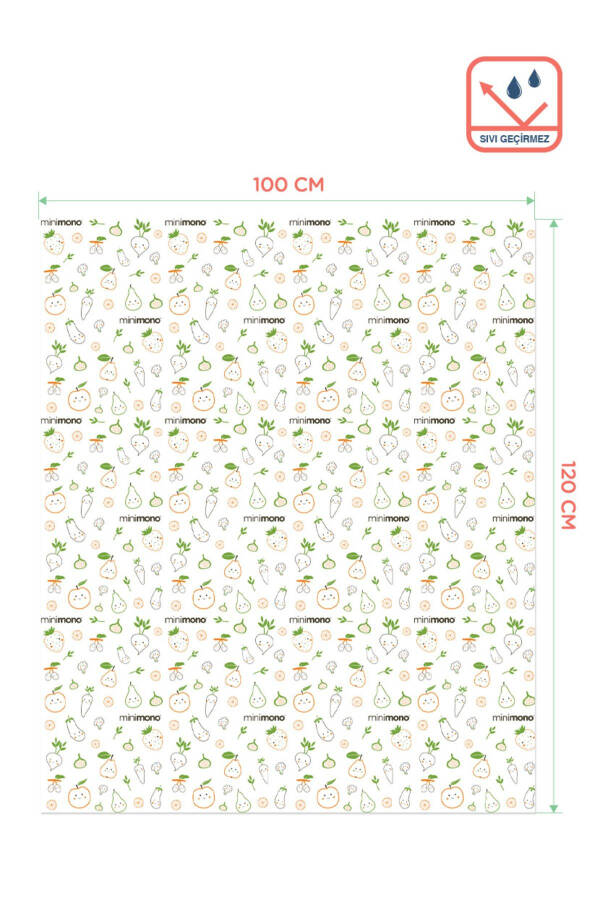 Mama Sandalyesi Altı Ve Aktivite Örtüsü - Kullan At- 1 Rulo 10 Adet-Yeşil - 5