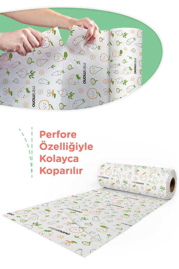 Mama Sandalyesi Altı Ve Aktivite Örtüsü - Kullan At- 1 Rulo 10 Adet-Yeşil - 6