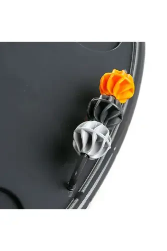 Mama Sandalyesi Bebek Mama Yemek Sandalyesi Portatif Sepetli Oyuncaklı Sök Tak Ön Tepsili-Gri - 3