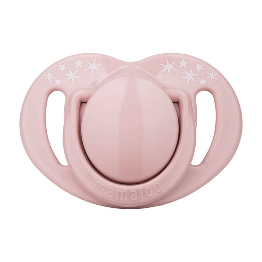 Mamajoo Sterilization & Storage Box Powder Pink Pattern Double Orthodontic Pacifier / 0 Months+ - 10