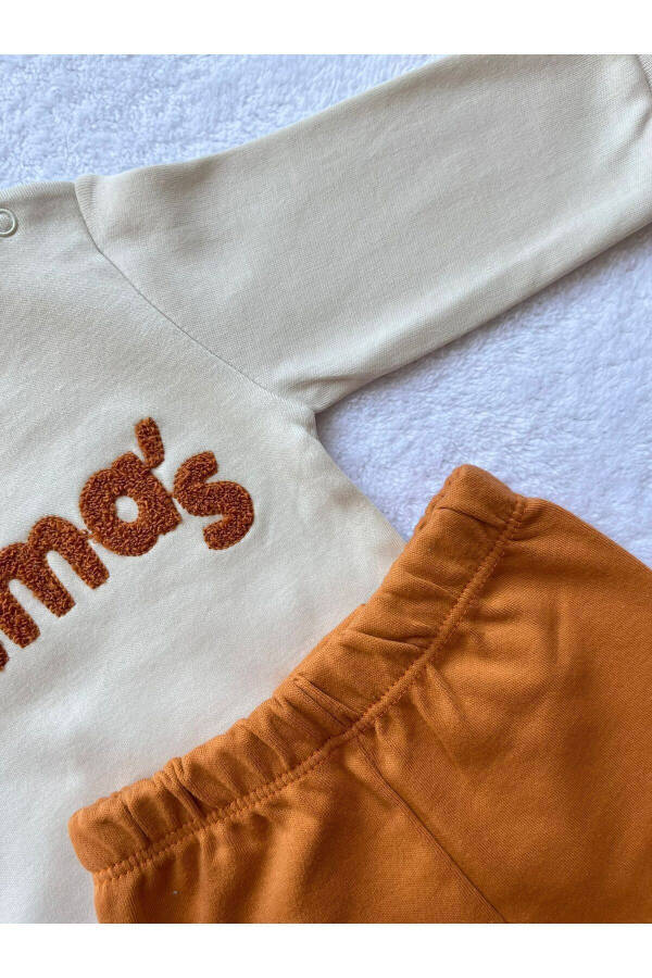 Mama's Embroidered 2-Piece Sweatshirt and Pants Set for Baby Boys 4 - 5