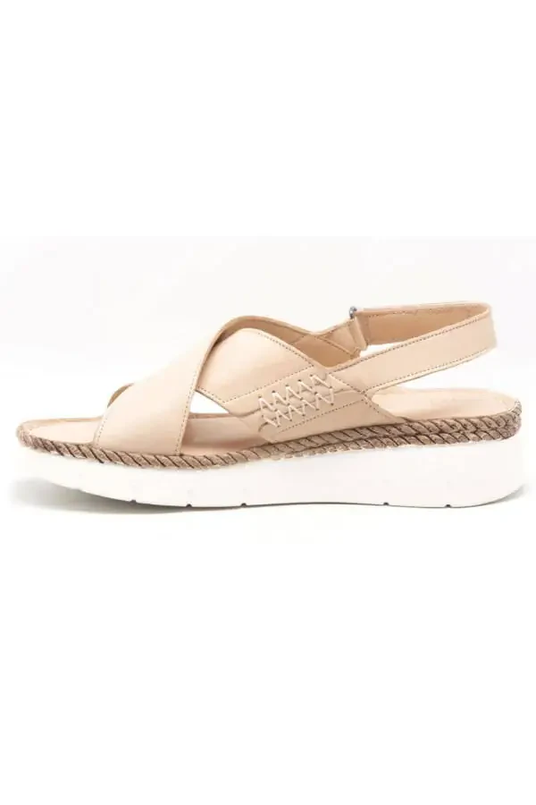 MAMMAMİA D24YS-1355 ортопедик қирли тери аёллар сандали - 3