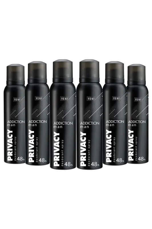 Man Addiction Erkaklar Deodoranti 6x150ml - PRIVACY