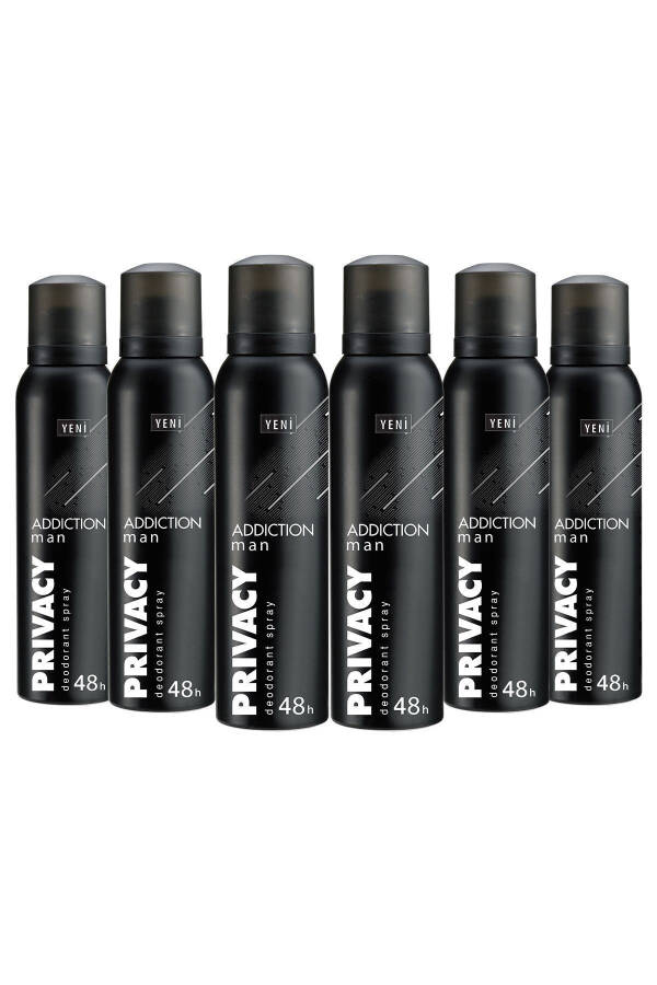 Man Addiction Men's Deodorant 6x150ml - 6