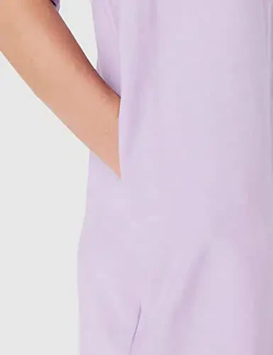 MANAIXUAN Women's Shirt Dress V Neck Long Sleeve Loose Casual with Pockets Front Button - 5