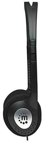 Manhattan On-Ear Wired Stereo Headphone - Long 6ft Cable, Single 3.5mm Plug, Lightweight, Adjustable Headband–for Walkman, CD Player, Computer -177481 - 4