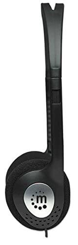 Manhattan On-Ear Wired Stereo Headphone - Long 6ft Cable, Single 3.5mm Plug, Lightweight, Adjustable Headband–for Walkman, CD Player, Computer -177481 - 4