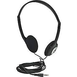 Manhattan On-Ear Wired Stereo Headphone - Long 6ft Cable, Single 3.5mm Plug, Lightweight, Adjustable Headband–for Walkman, CD Player, Computer -177481 - 6