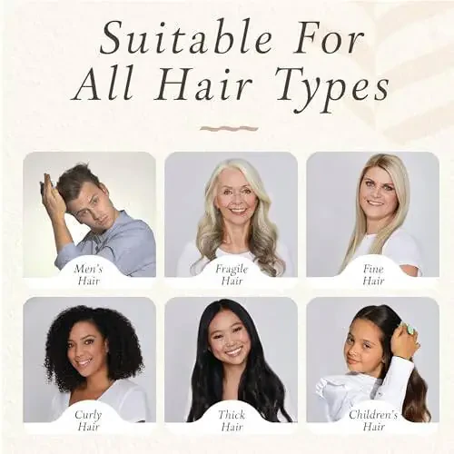 Manta Anti Breakage Hair Brush, Hair Massager Scalp Brush for Wet & Dry Hair, Gentle Hair Brush for all Hair Types, Hair Extensions - Detangling Hair Brushes for Women Men, Curly Hair Brush, White - 6