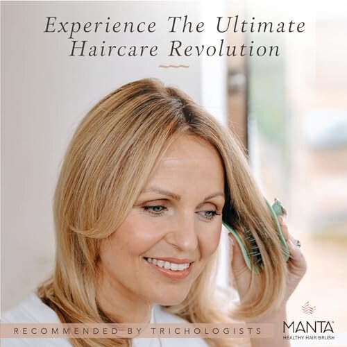 Manta Original Anti-Breakage Hairbrush – Gentle Detangling Brush for Wet & Dry Hair, Flexible Hairbrush for All Types, Healthy Hair Care for Women & Men, White - 3