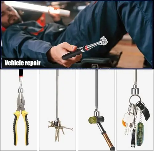 Magnetic Pickup Tool and Grabber Set, 35-inch Flexible Claw, 30-inch Telescoping Magnet with 20lb Pull Force - 4