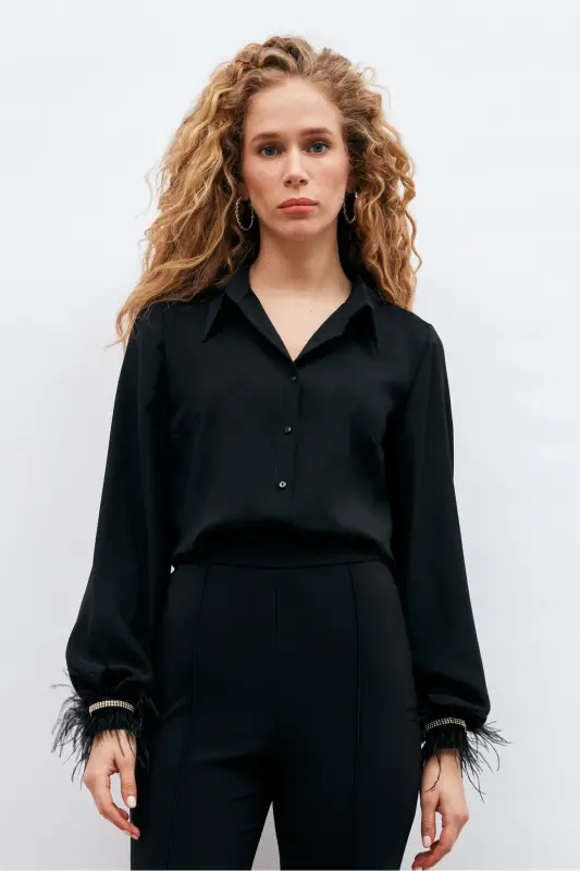 Манжеты с аксессуарами - черная-ЧЕРНЫЙ - 3